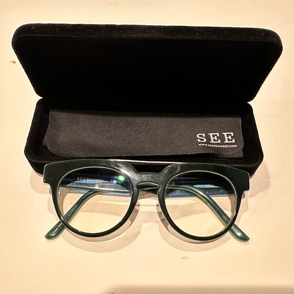 Eyeglasses w/polished metal brow bar retail - Picture 1 of 6